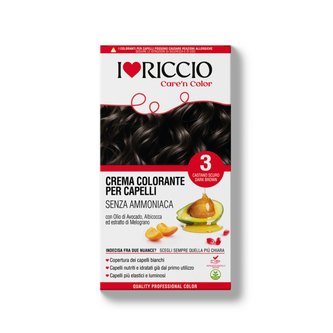 immagine prodotto Crema Colorante per Capelli senza Ammoniaca Colore Castano Scuro