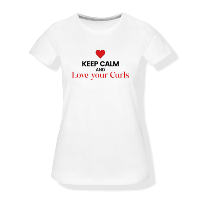 immagine prodotto T-shirt I Love Riccio Keep Calm and Love Your Curls