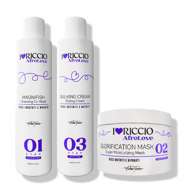 immagine prodotto Kit per capelli ricci afro AfroLove