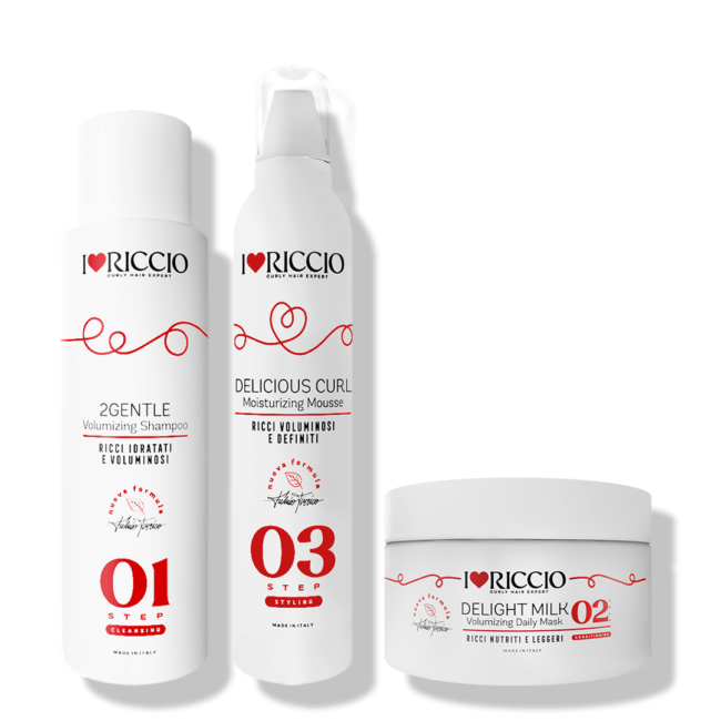 immagine prodotto Kit Mini Size Capelli Ricci e Mossi con Mousse